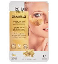 Gold Anti-age Parches Péptidos, Oro 24k y Ácido Hialurónico | 2 uds