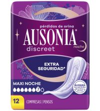 Discreet Compresa Pérdidas Orina Maxi Día y Noche | 12 uds