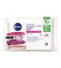 Toallitas Desmaquilladoras Suaves 3en1 Piel Seca/Sensible | 25 uds