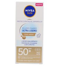 Fluido Facial Diario Ultra Ligero SPF50+ Tono Medio | 40 ml
