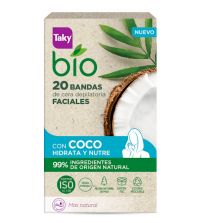 Bio 20 Bandas Cera Depilatoria Faciales con Coco | 20 uds
