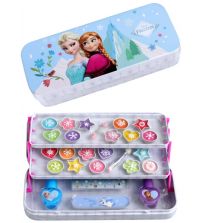 Estuche de Maquillaje Metálico Triple | 1 uds