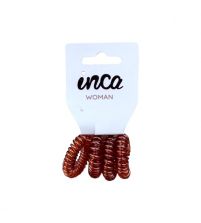 Pack de 4 Gomas Cable Teléfono Marrones | 4 uds