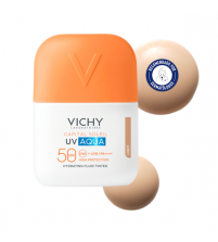 Capital Soleil UV Aqua Fluido Hidratante Tono Ligero SPF50 | 50 ml