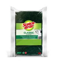 Scotch Brite Estropajo Fibra Verde con Esponja