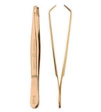 Pinzas de Depilar Bañada en Oro Servina