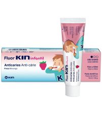 Fluor Kin Infantil Pasta Dentífrica Sabor Fresa  | 50 ml