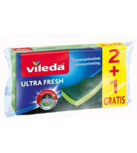 Ultra Fresh Estropajo con Esponja 2+1 uds