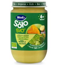 Baby Solo Potito Calabaza, Patatas, Guisantes y Brócoli | 190 gr