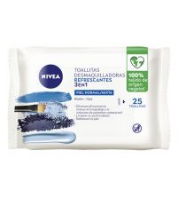 Toallitas Desmaquilladoras Refrescantes 3en1 Rostro-Ojos | 25 uds