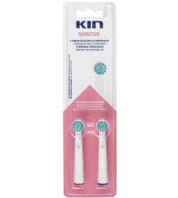 Kin Sensitive 2 Recambios Cabezales de Cepillo Universales | 2 uds