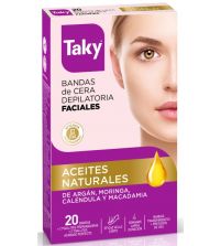 Bandas de Cera Depilatoria Faciales | 20 uds