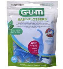 Easy Flossers Aplicadores Seda Dental Con Cera Sabor Menta | 30 uds