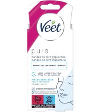 Minima Easy-Gel Bandas de Cera Depilatoria Facial | 16 uds