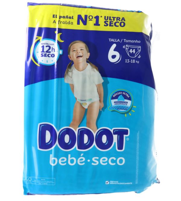 Bebé-Seco Talla 6, 36 uds - dodot