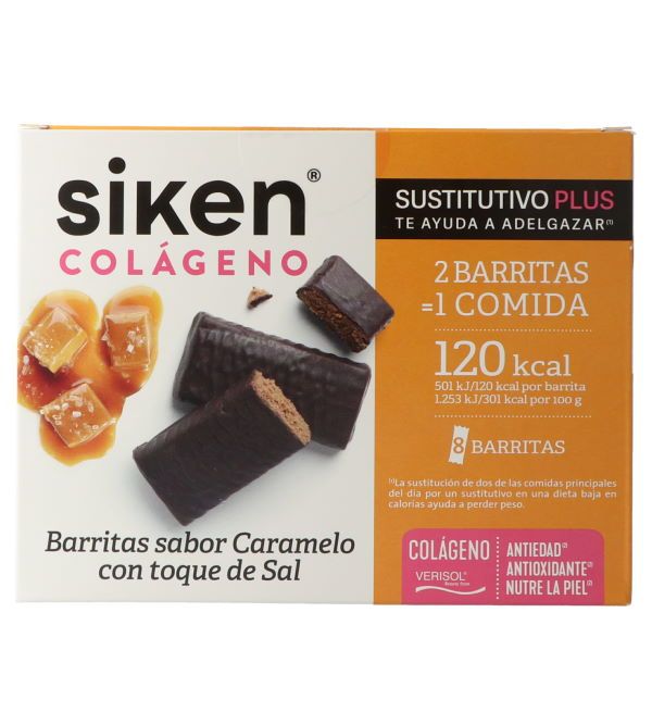 Colágeno Barritas Sabor Caramelo con un Toque Sal | 8 uds