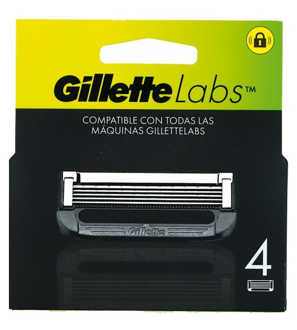 Gillette Labs 4 Recambios | 4 uds