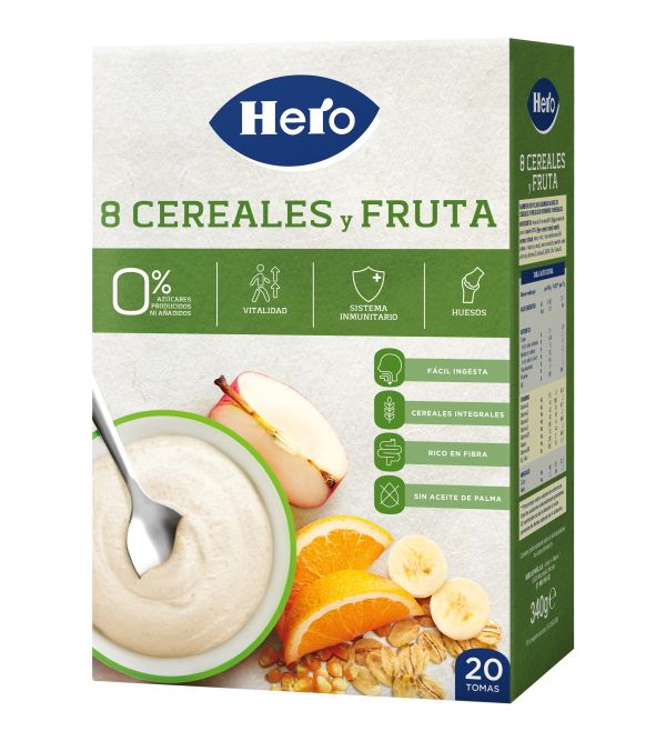 8 Cereales y Fruta Adulto | 340 gr