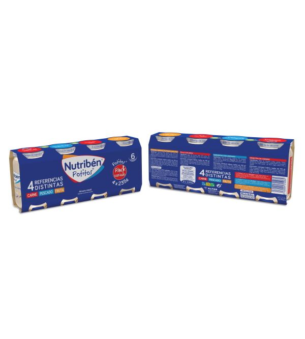 Potitos Pack Variado 4 ud | 940 gr