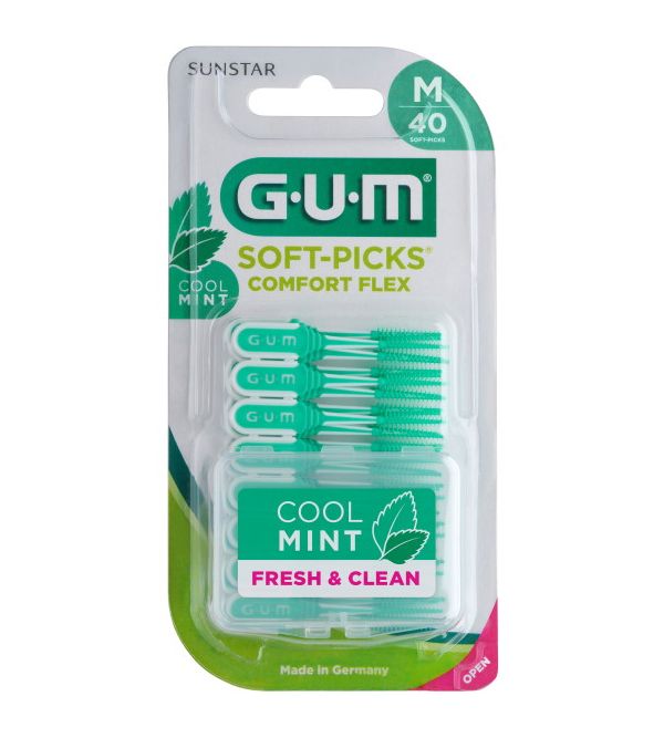 Soft-Picks Comfort Flex Cool Mint Medium | 40 uds
