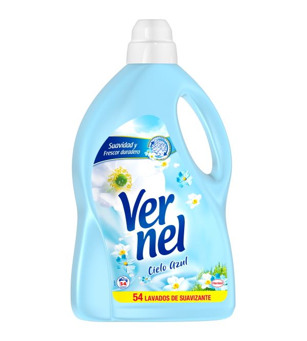 Vernel Suavizante líquido Concentrado para Ropa Cielo Azul (pack de 6,  total: 570 lavados), para una experiencia aromática durante 24 horas y  hasta 7 días : : Salud y cuidado personal