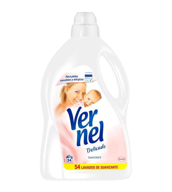 Comprar Suavizante concentrado delicado para pieles sensibles y alérgicas  botella 70 dosis · VERNEL · Supermercado Supermercado Hipercor