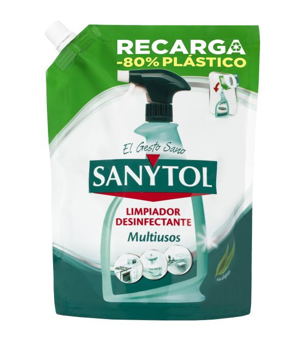 Recarga Limpiador Desinfectante Multiusos, 750 ml - sanytol
