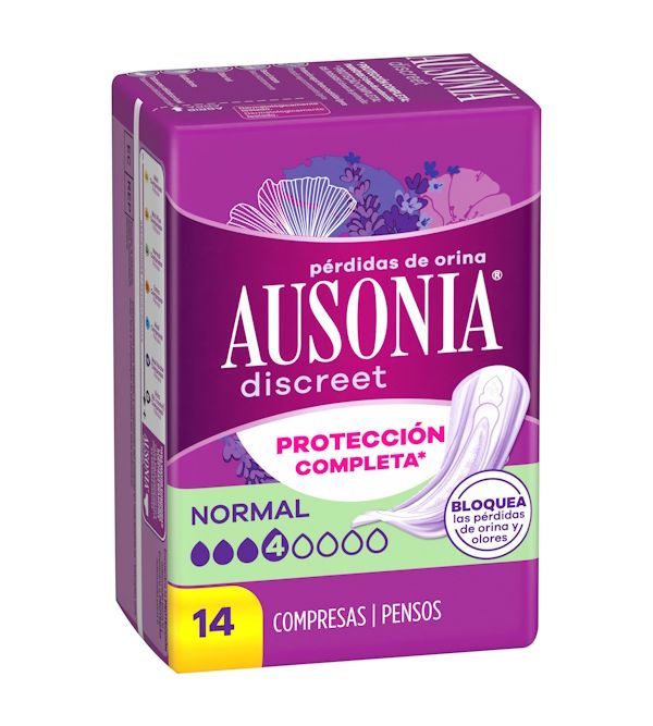 Discreet Compresa Pérdidas Orina Normal | 14 uds