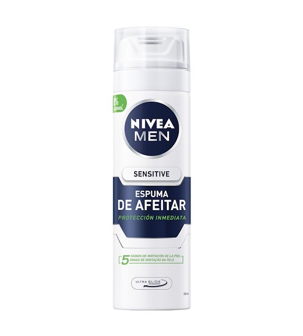 Men Sensitive Espuma de Afeitar Protección Inmediata | 200 ml