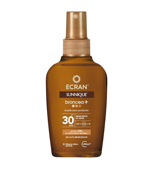 Sunnique Broncea + Aceite Seco Protector SPF30 | 100 ml