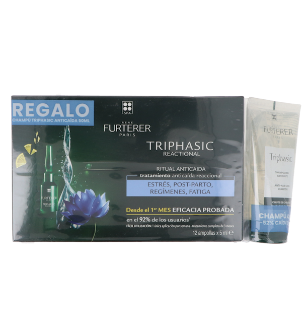 Triphasic Reactional Tratamiento 2 en 1 Anticaída + Regalo | 1 uds