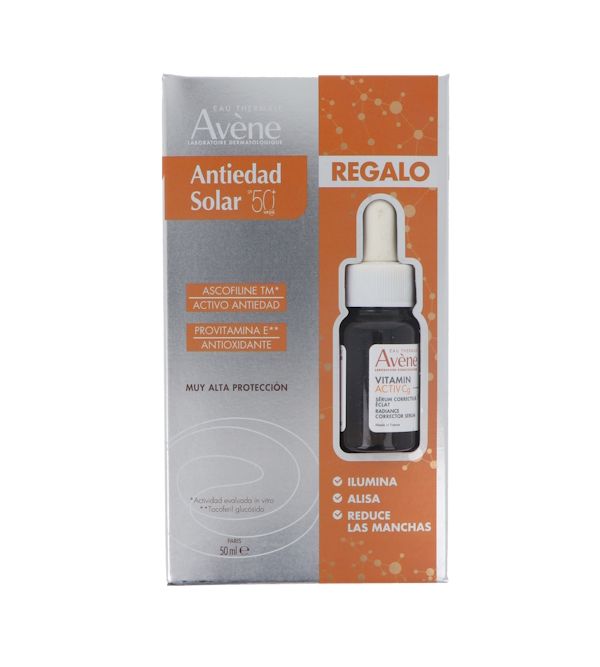 Estuche Antiedad Solar SPF50+ Sérum Vitamin ActivCg | 1 uds