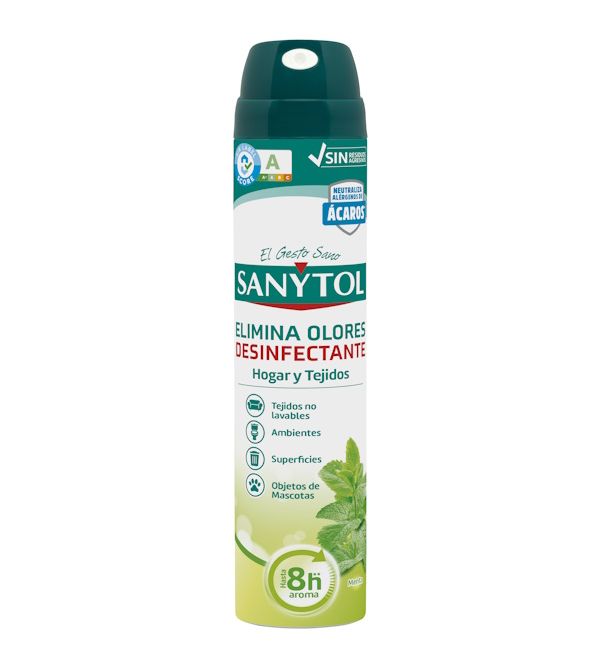 Elimina Olores Desinfectante Hogar y Tejidos Menta | 300 ml