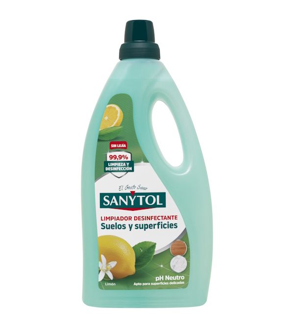 Limpiador Desinfectante Suelos y Superficies Limón | 1.200 ml