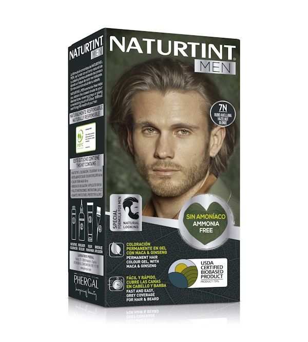 Men Coloración Permanente en Gel 7N Rubio Avellana | 1 uds