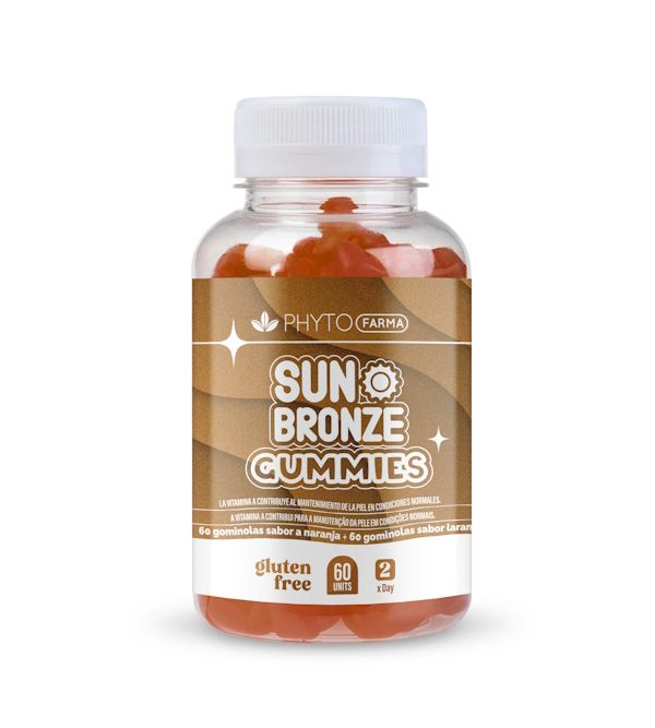 Sun Bronze Gummies Sabor Naranja | 60 uds