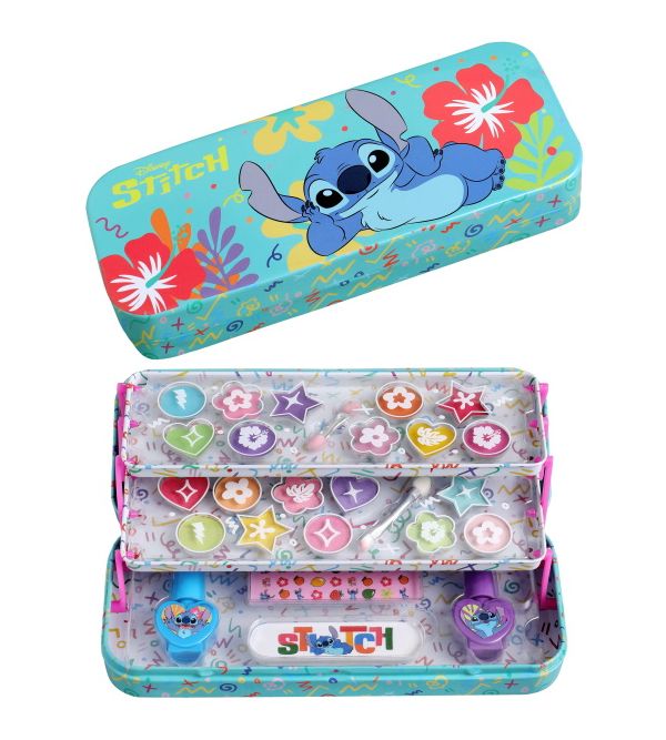 Set Metálico de Maquillaje Stitch Triple | 1 uds