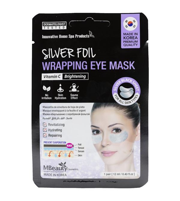 Mascarilla de Envoltura de Hoja de Plata