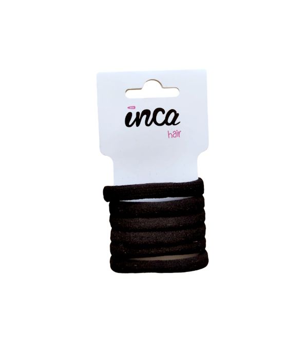 Pack de 6 Gomas Acrílicas Color Negro | 6 uds