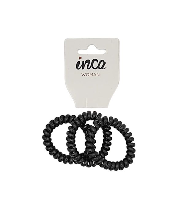 Pack 3 Gomas Cable Teléfono Color Negro | 3 uds