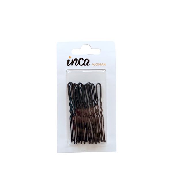 Pack 20 Horquillas Invisibles Negras 6 cm | 20 uds