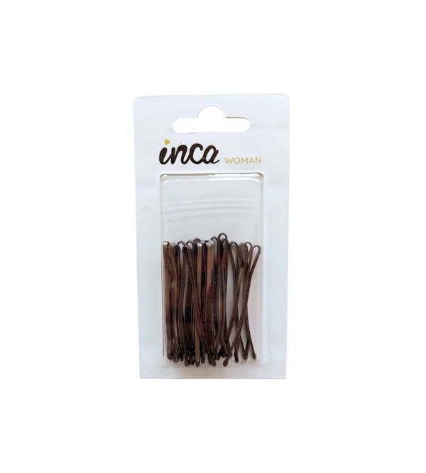 Pack 15 Horquillas Curvas Marrones | 15 uds