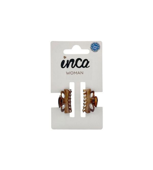 Pack 2 Pinzas Pequeñas Concha Francesa Marrón | 2 uds