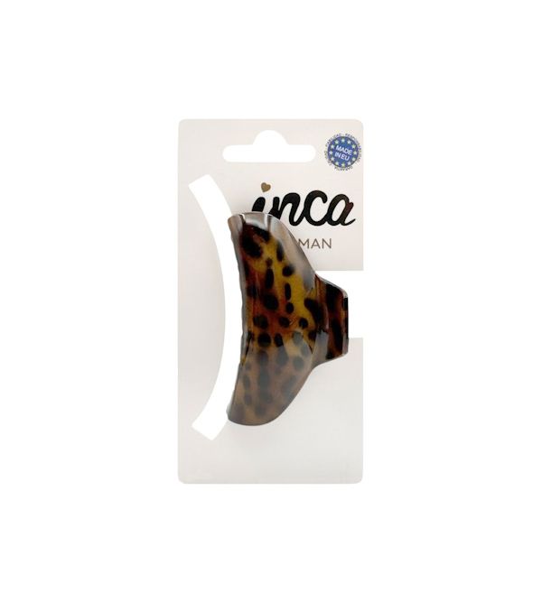 Pinza Curvada Grande Animal Print de Concha Francesa | 1 uds