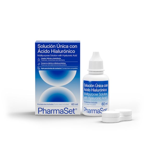 Solución Única con Ácido Hialurónico Lentes Contacto Blandas | 60 ml
