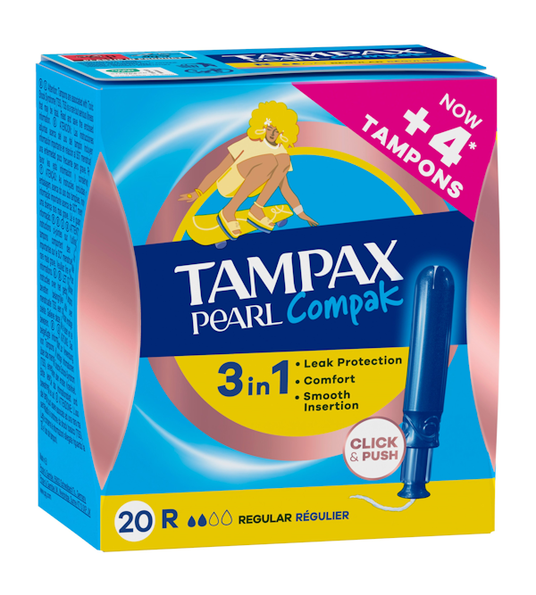 Pearl Compak Regular Tampones Con Aplicador | 20 uds