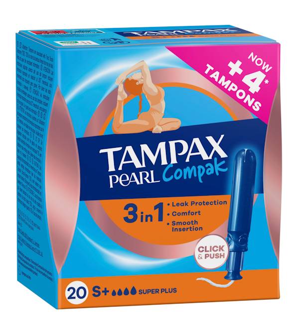Pearl Compak Super Plus Tampones Con Aplicador | 20 uds