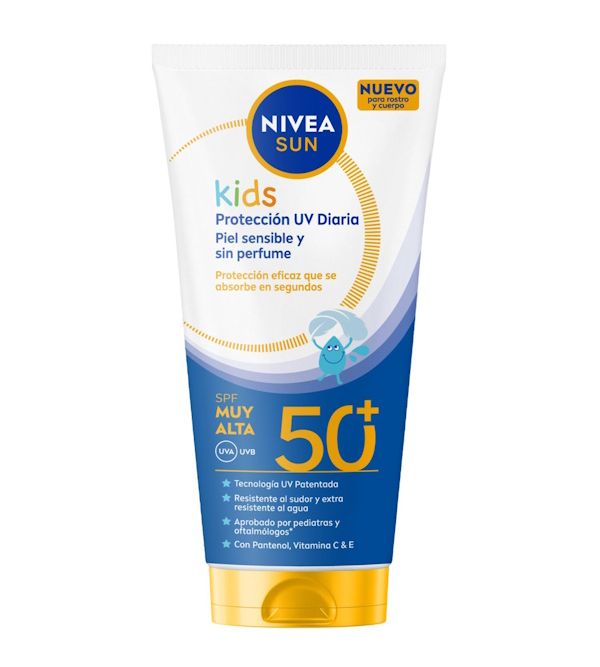 Kids Protección UV Diaria SPF50+ Piel Sensible y Sin Perfume | 100 ml