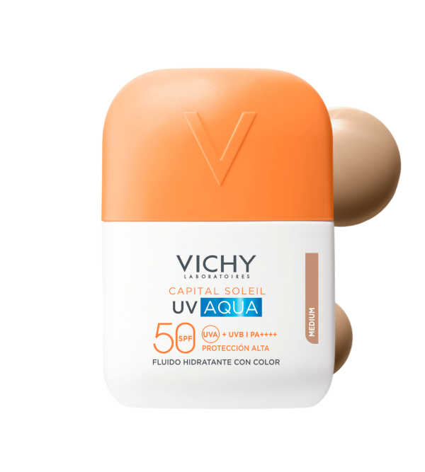 Capital Soleil UV Aqua Fluido Hidratante Tono Medio SPF50 | 50 ml