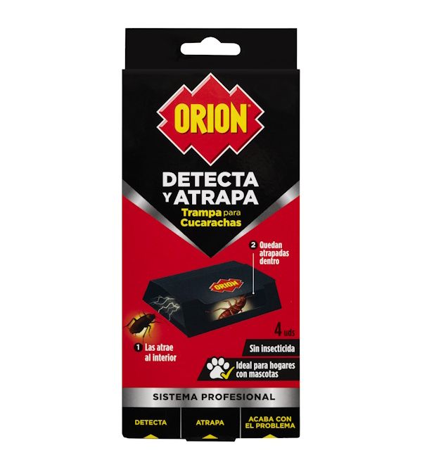 Detecta y Atrapa Trampa para Cucarachas | 4 uds